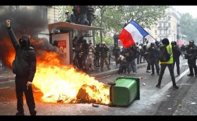 Ausschreitungen bei Maikundgebungen in Paris