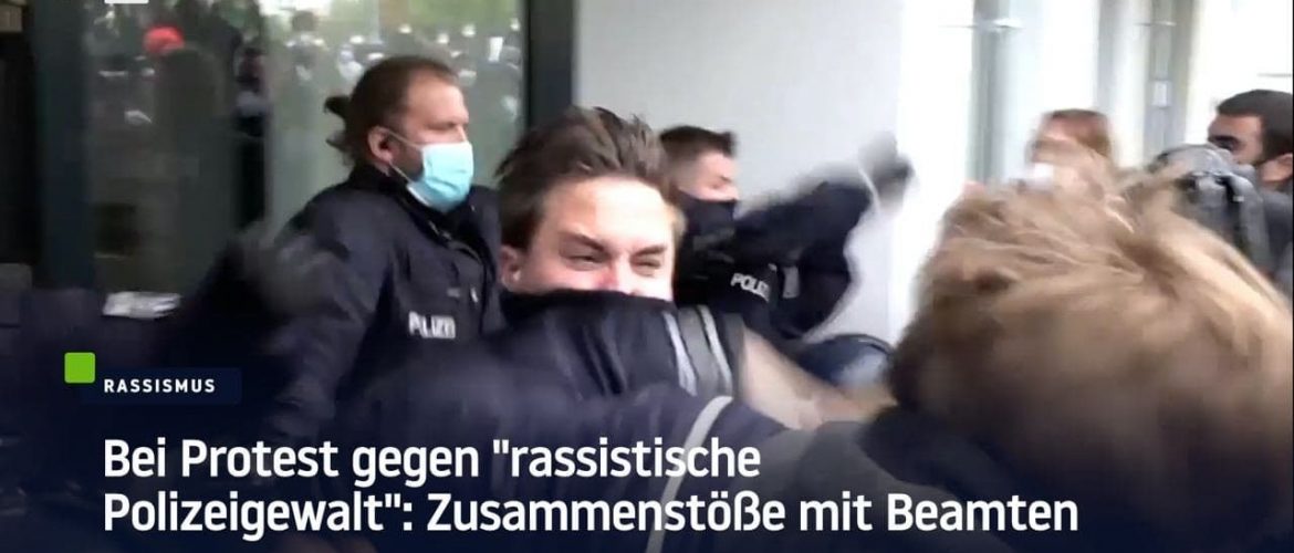 Bei Protest gegen „rassistische Polizeigewalt“: Zusammenstöße mit Beamten