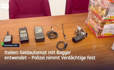 Italien: Geldautomat mit Bagger entwendet – Polizei nimmt Verdächtige fest