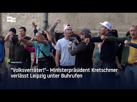 „Volksverräter!“ – Ministerpräsident Kretschmer verlässt Leipzig unter Buhrufen