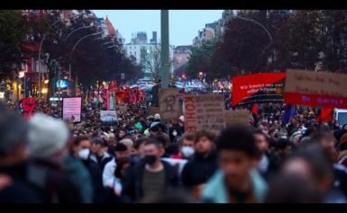 Überwiegend friedliche Teilnehmer bei „Revolutionären 1. Mai-Demo“ in Berlin