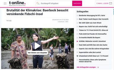 Annalena Baerbock und der indopazifische Klimaschwindel