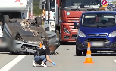 Messermann erzwingt Vollsperrung der A7