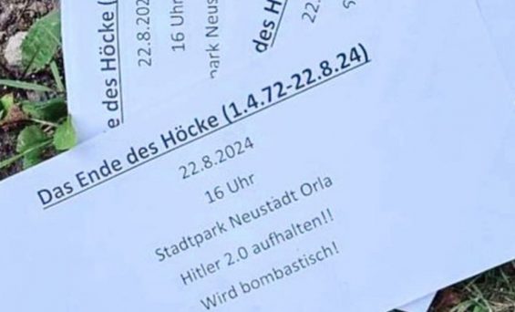 Wahlkampf in Thüringen: Terror und Mordaufrufe gegen Björn Höcke