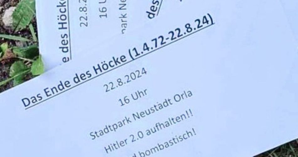 Wahlkampf in Thüringen: Terror und Mordaufrufe gegen Björn Höcke