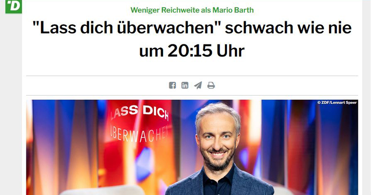 Jan Böhmermann abgestürzt