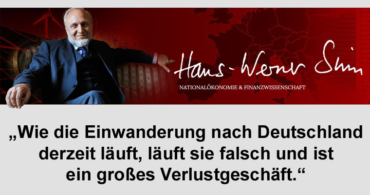 Prof. Dr. Dr. Sinn rechnet vor: Jeder Migrant kostet uns 79.000 Euro jährlich