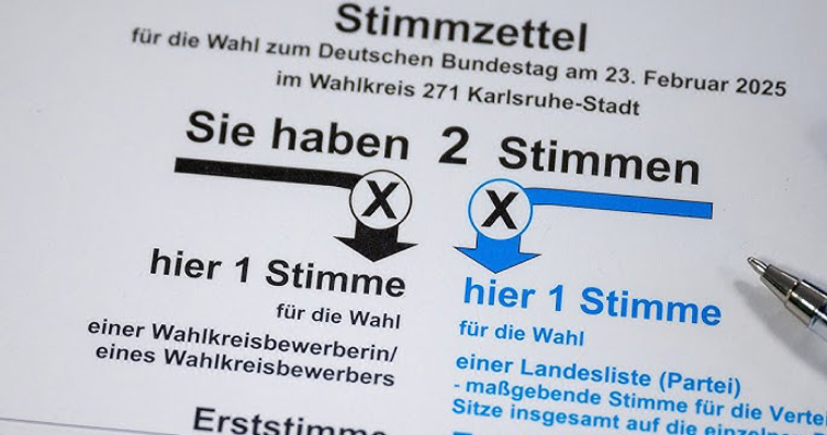 CDU/CSU 28,5 % | AfD 20,8 % | SPD 16,4 % | Grüne 11,6 % | Linke 8,8 % | FDP 4,3 % | BSW 4,97 % | Sonstige 4,4 %